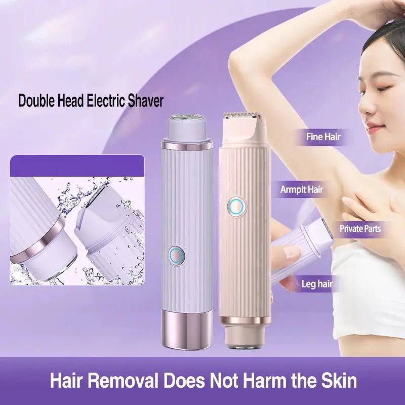 Double Head Electric Shaver IPX7 Waterproof .