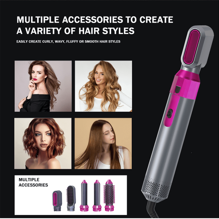 5-In-1 Professional Ceramic Air Wrap Styler & Hair Volumizer.