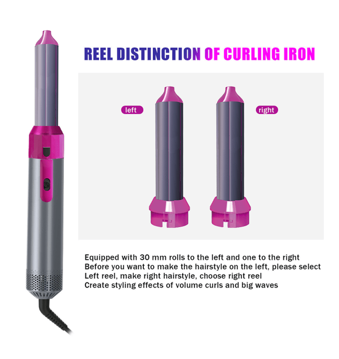 5-In-1 Professional Ceramic Air Wrap Styler & Hair Volumizer.