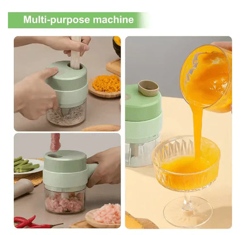 4-in-1 Wireless Chopper | Chop, Grind, Blend & Juice | Free Delivery